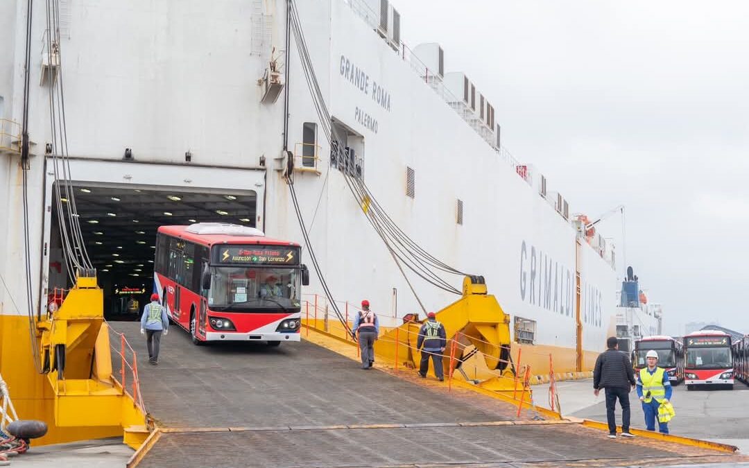 En febrero llegarán los primeros 30 buses eléctricos de Taiwán